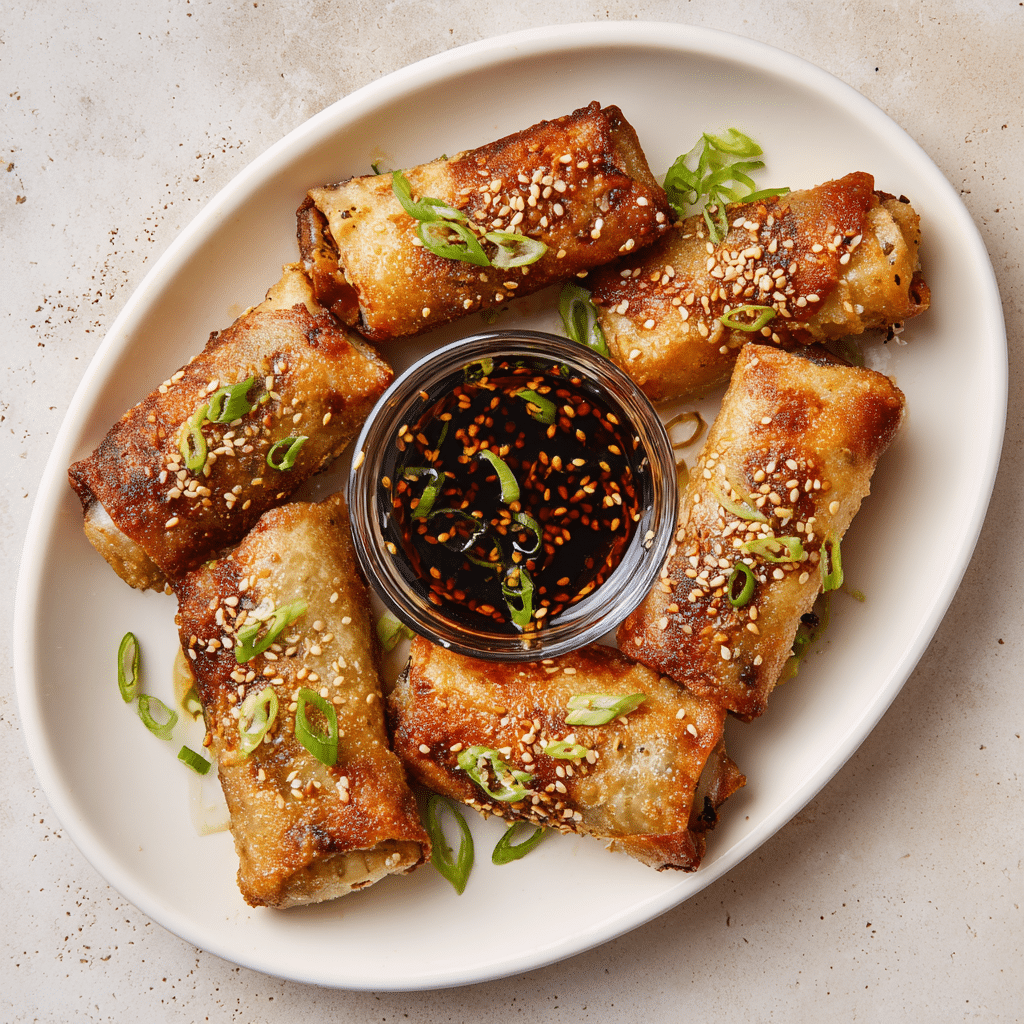 Crispy Rice Paper Dumplings Recipe (with Dipping Sauce) - Recipe Image