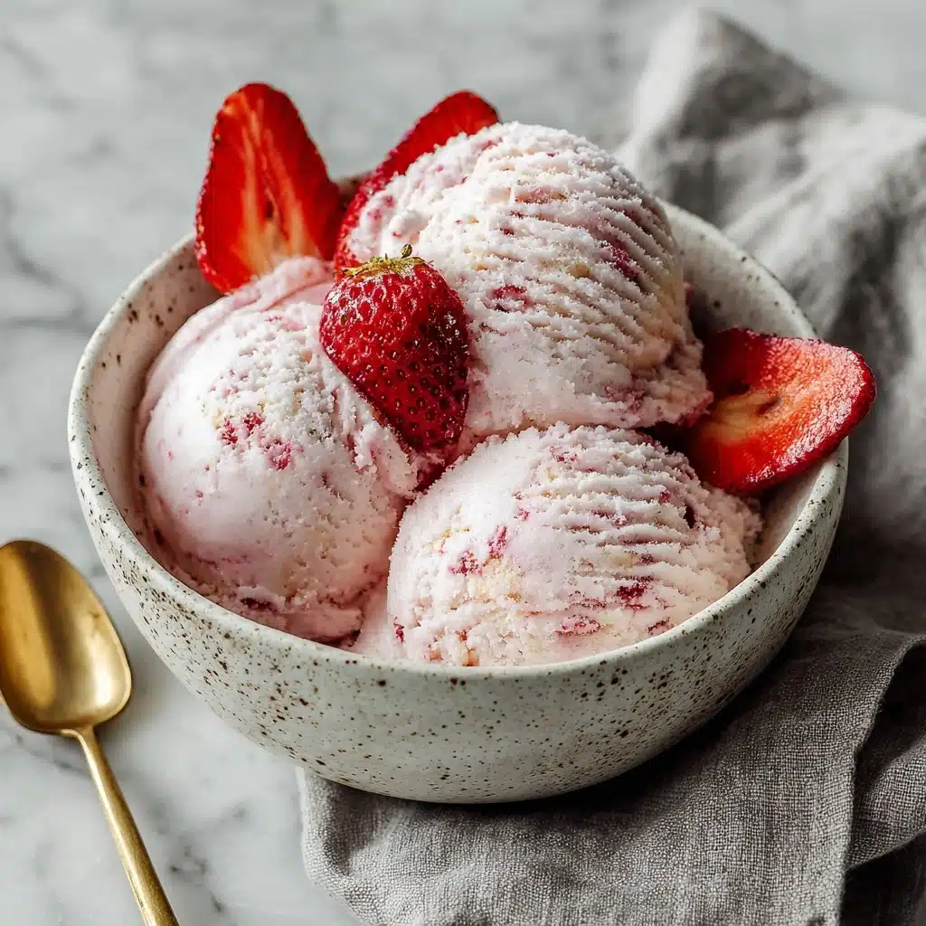 Strawberry Vegan Ice Cream Recipe - Recipe Image