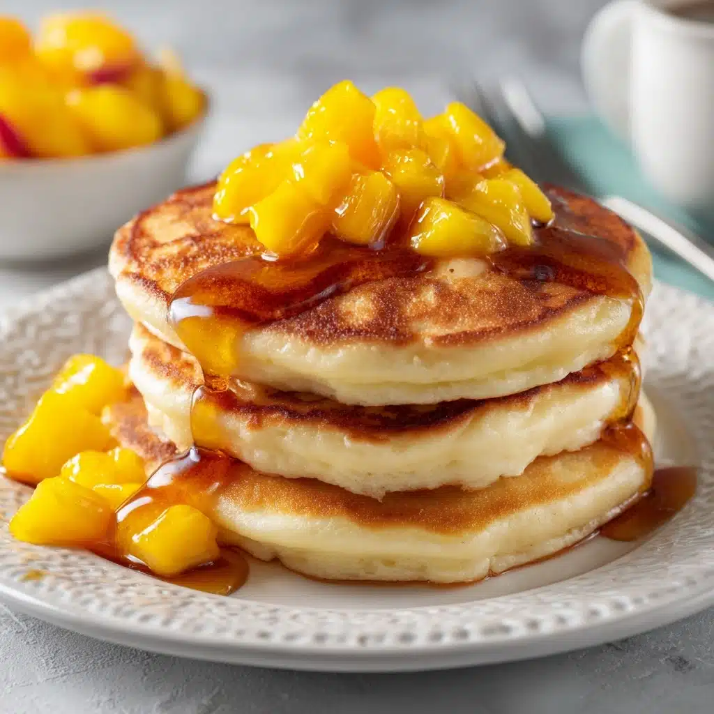 Brown Sugar Peach Pancakes Recipe - Recipe Image