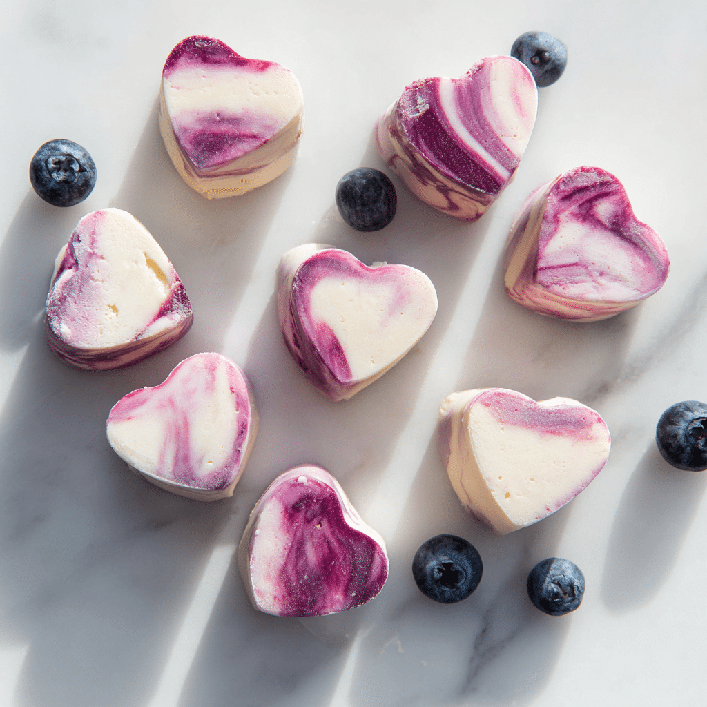 Easy Blueberry Frozen Yogurt Bites Recipe - Recipe Image