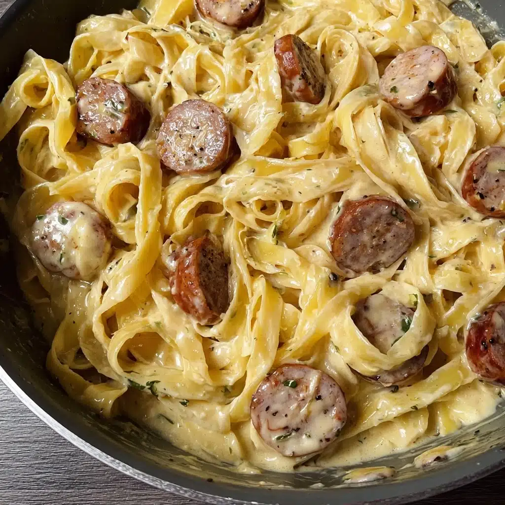 Smoked Sausage and Boursin Cheese Pasta Recipe - Recipe Image