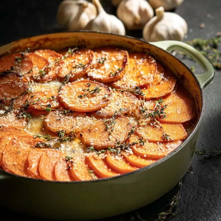 Easy Creamy Scalloped Sweet Potatoes Recipe