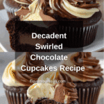 Swirled Chocolate Cupcakes with Creamy Chocolate Filling Recipe