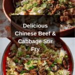 Chinese ground beef and cabbage stir fry recipe