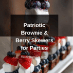 Red, White and Blue Fruit and Brownie Skewers Recipe