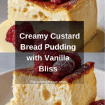 Custard Bread Pudding with Vanilla Sauce Recipe
