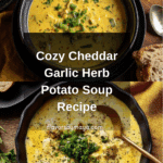 Hearty Cheddar Garlic Herb Potato Soup Recipe