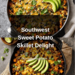 Southwest Sweet Potato, Black Bean and Rice Skillet Recipe