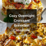 Overnight Croissant Breakfast Casserole Recipe