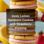 Lemon Sandwich Cookies with Strawberry Frosting Recipe