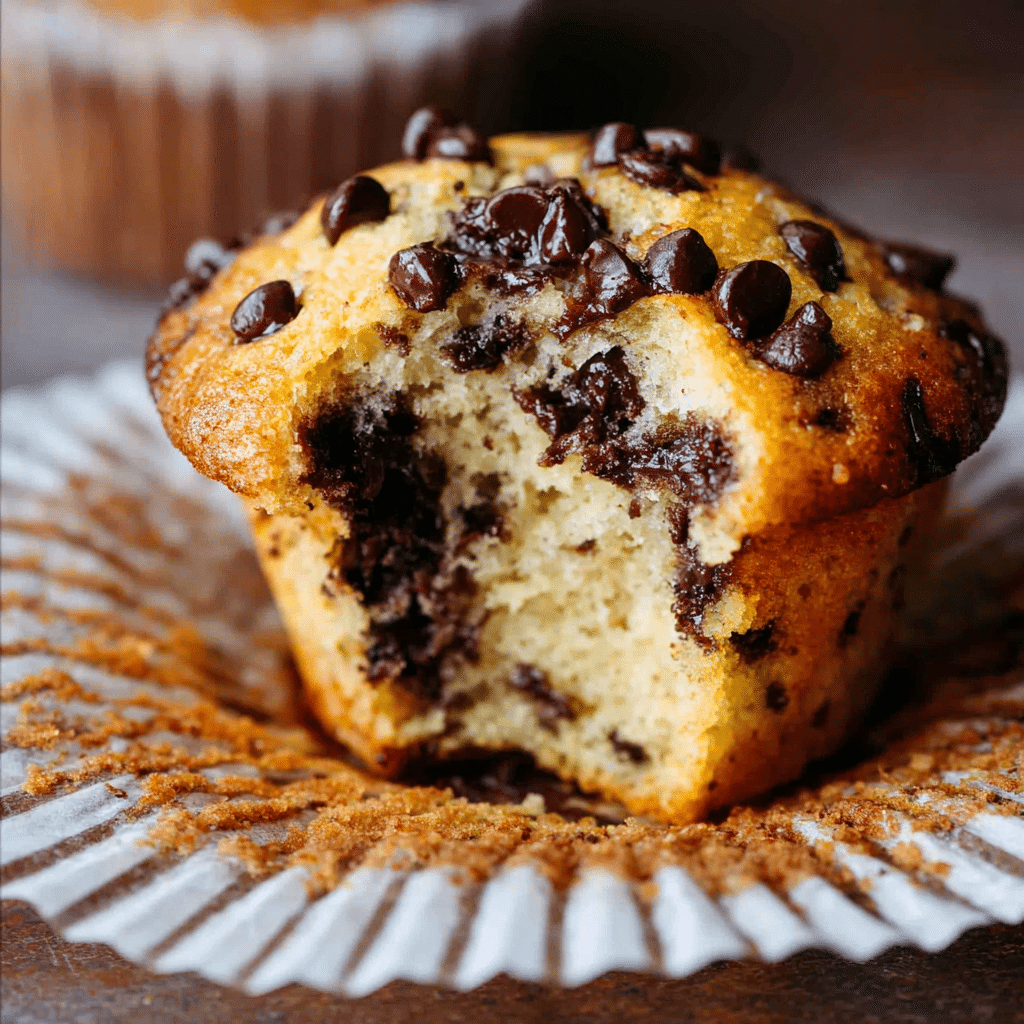 Banana Chocolate Chip Muffins Recipe - Recipe Image