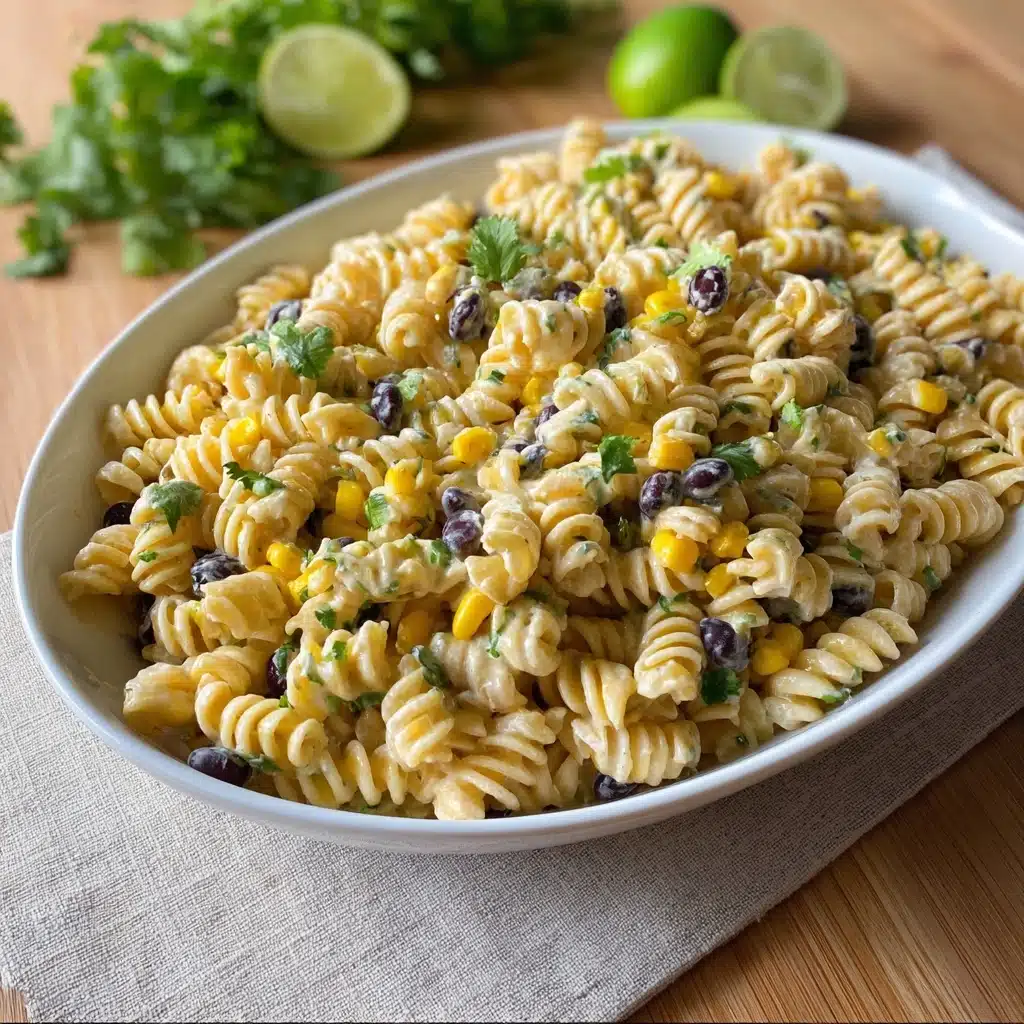 Black Bean and Corn Pasta Salad with Lime Greek Yogurt Dressing Recipe - Recipe Image