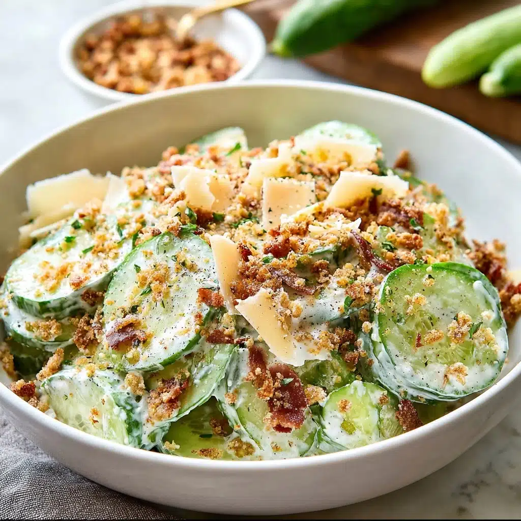 Cucumber Caesar Salad Recipe - Recipe Image