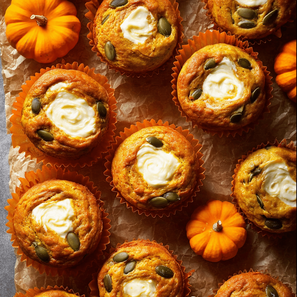 Pumpkin Cream Cheese Muffins Recipe - Recipe Image