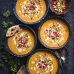Moroccan Butternut Squash and Goat Cheese Soup Recipe