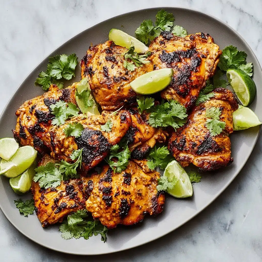 Spicy Coconut Grilled Chicken Thighs Recipe - Recipe Image