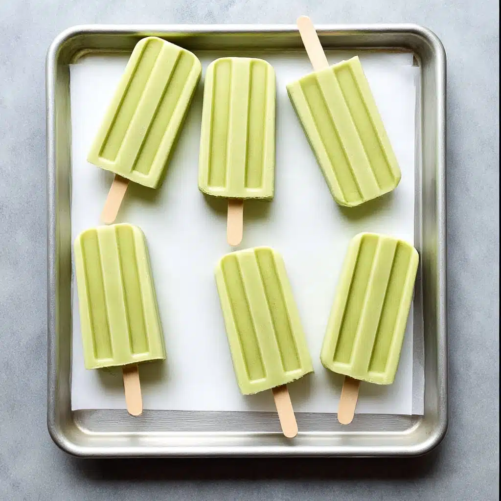 California Avocado Ice Pops with Chocolate Magic Shell Recipe - Recipe Image