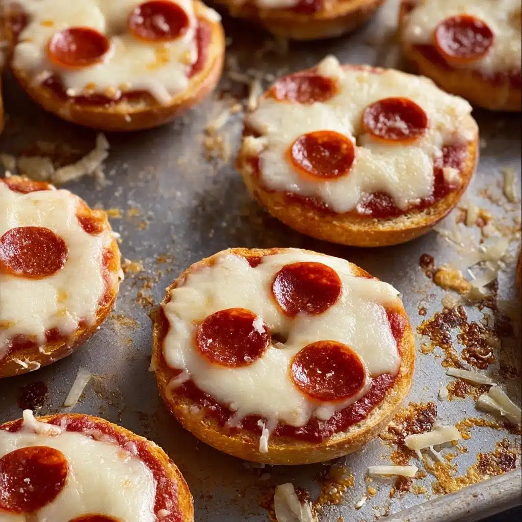 Quick and Easy Mini Pizza Bagels Recipe - Recipe Image