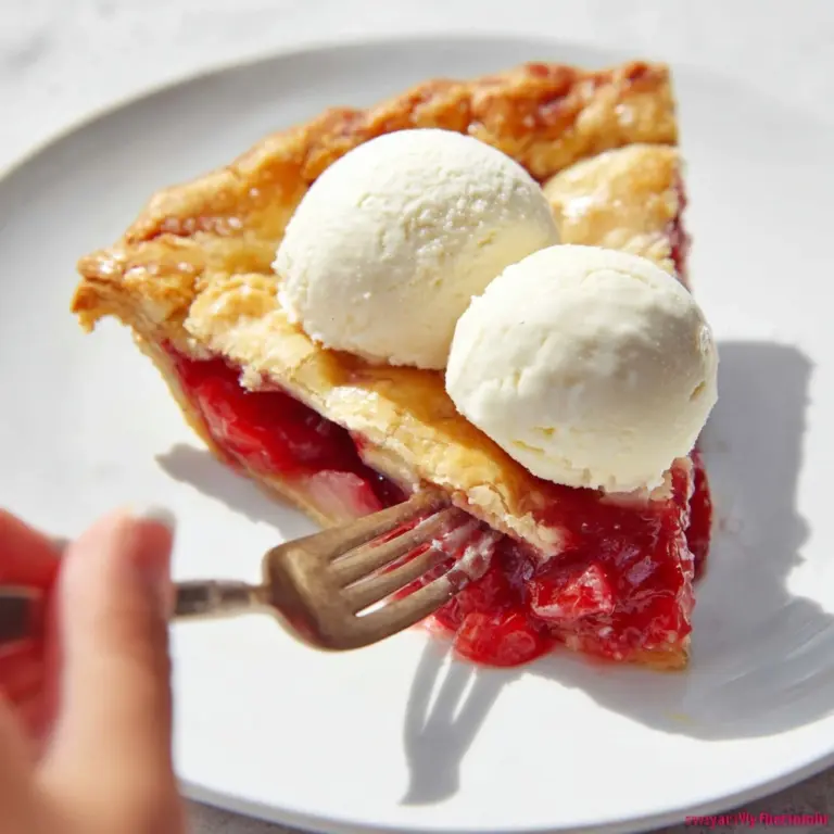 Recipe for Rhubarb Strawberry Pie