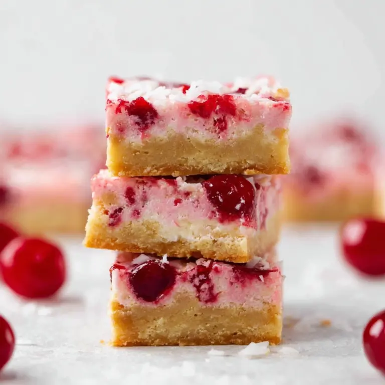 Cherry Coconut Bars Recipe