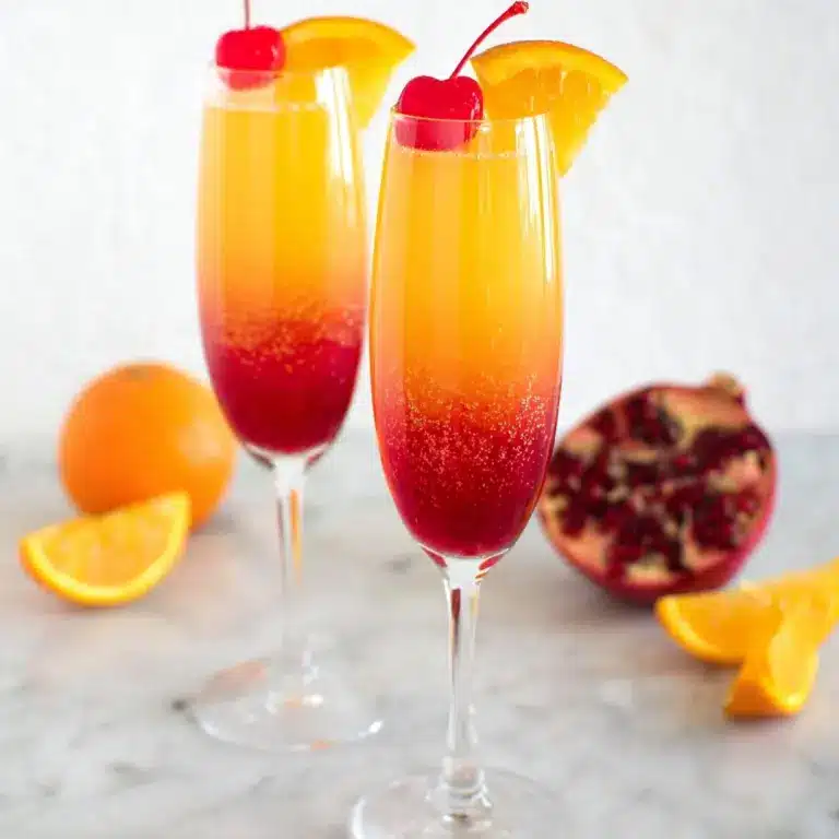 Florida OJ Strawberry Sunrise Mocktail Recipe