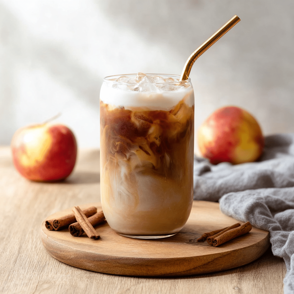 Iced Apple Crisp Cream Chai Recipe - Recipe Image