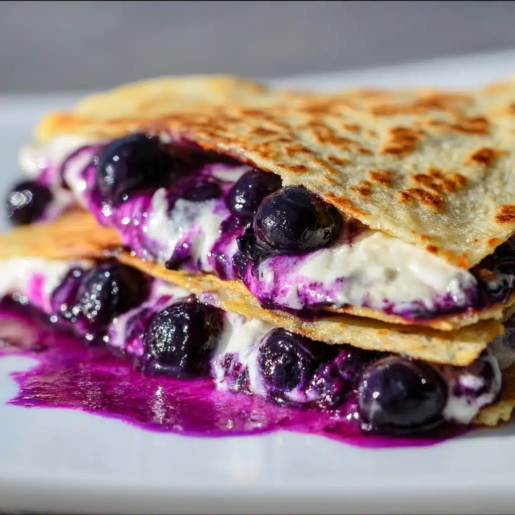 Blueberry Breakfast Quesadilla Recipe - Recipe Image