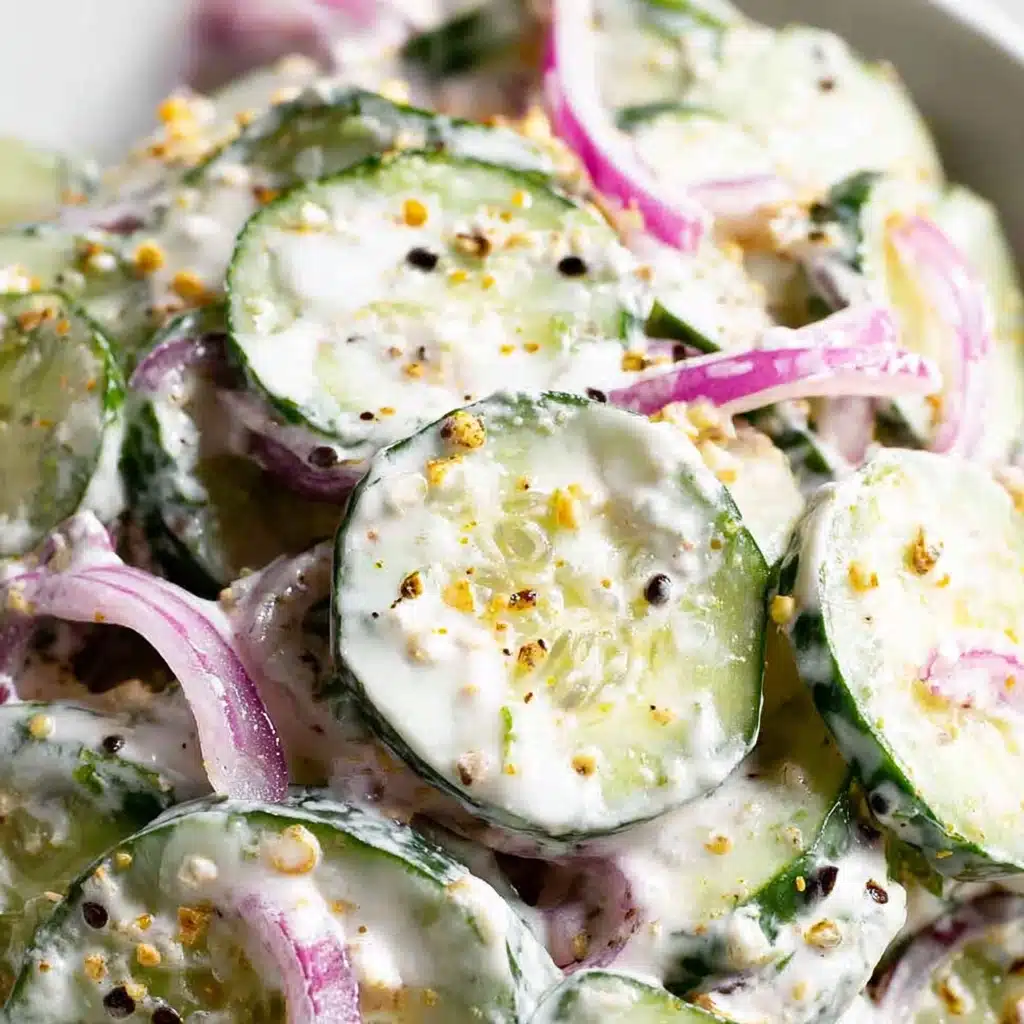 Cucumber Everything Bagel Salad Recipe - Recipe Image