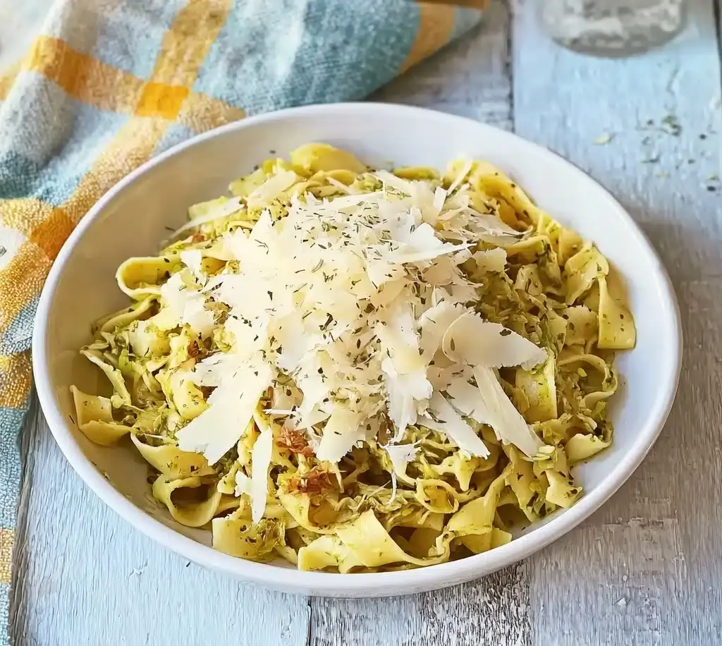Garlic Butter Cabbage Noodles Recipe