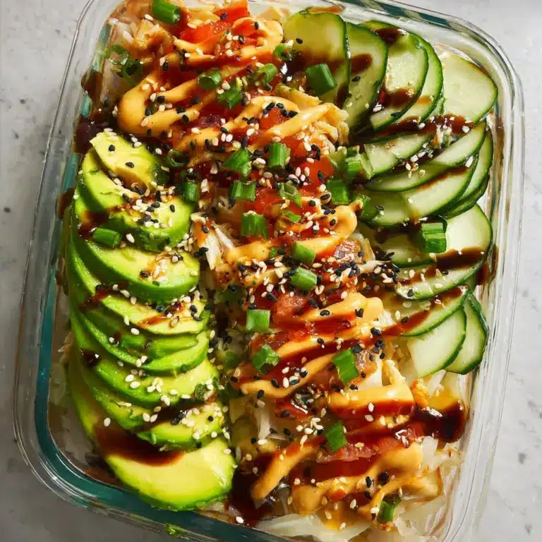 California Roll Cucumber Salad Recipe