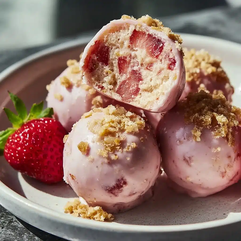 Strawberry Cheesecake Protein Balls Recipe - Recipe Image