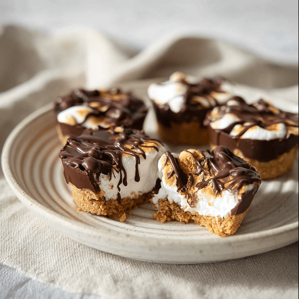 No Bake S'mores Cookie Dough Bites Recipe - Recipe Image
