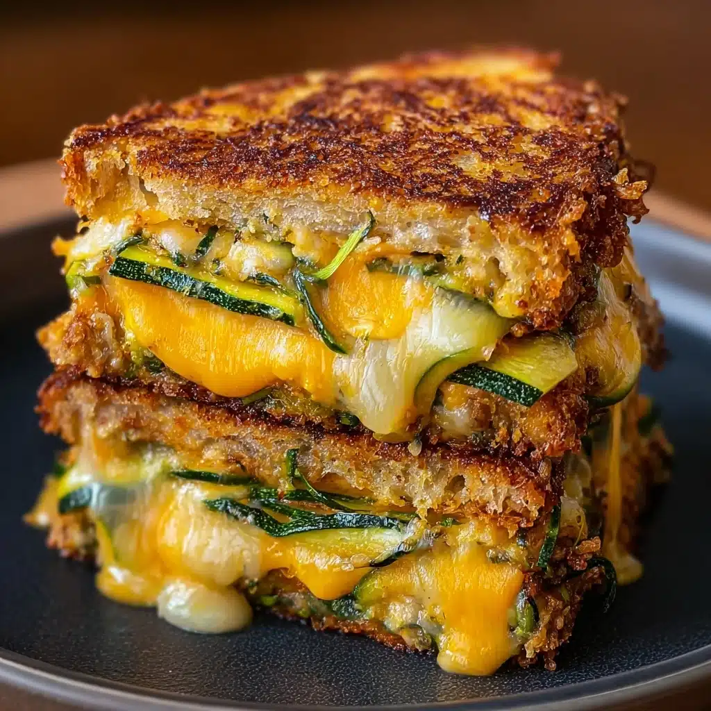 Zucchini Grilled Cheese: Irresistible Garlic Butter Recipe - Recipe Image