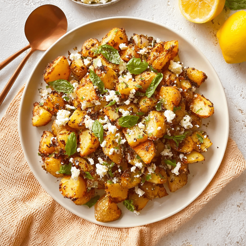 Baked Feta Potatoes Recipe - Recipe Image
