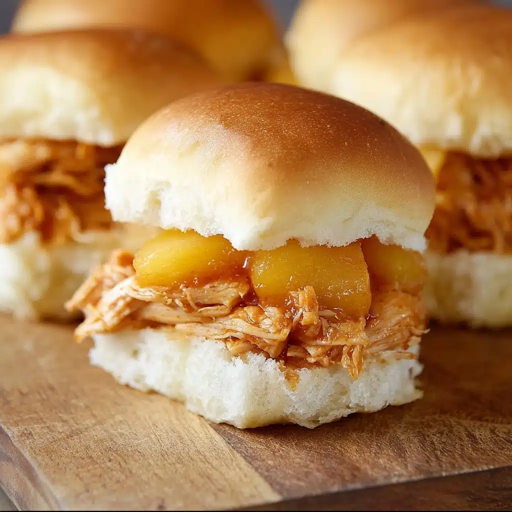 Slow Cooker Pineapple Chicken Sliders Recipe - Recipe Image