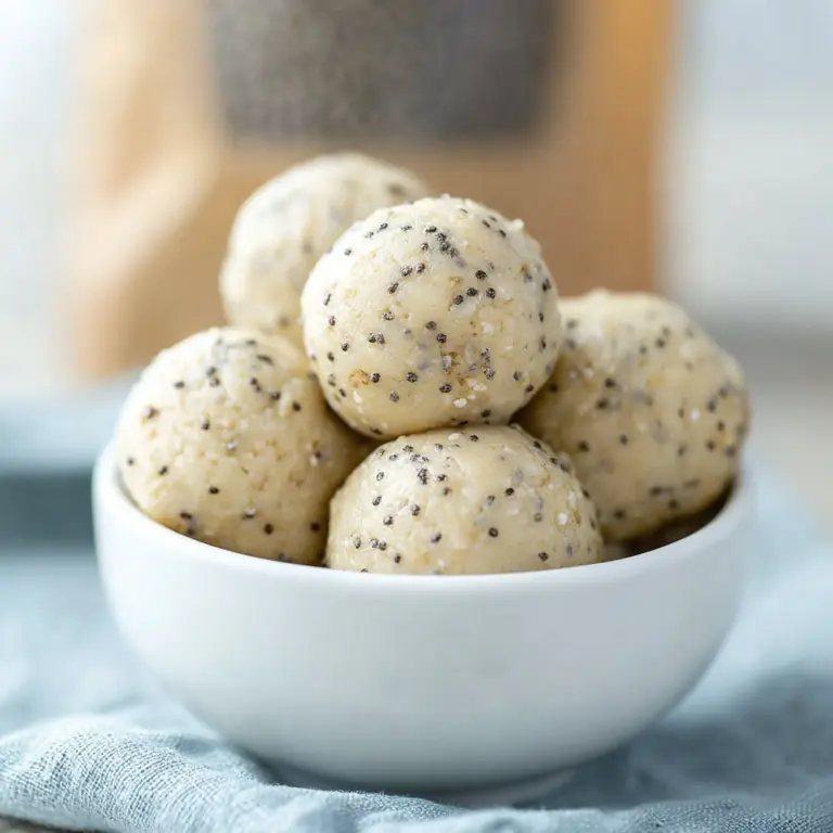 No-Bake Lemon Poppyseed Protein Balls Recipe