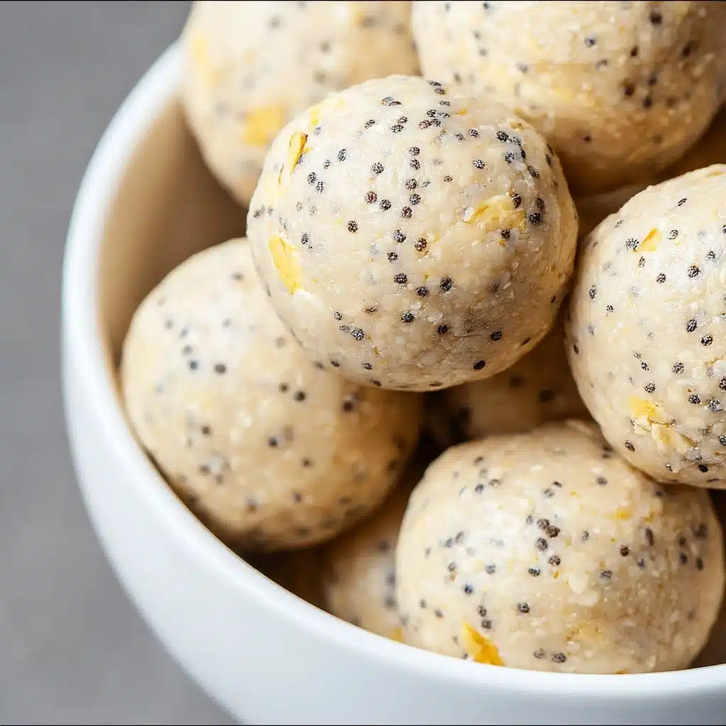 No-Bake Lemon Poppyseed Protein Balls Recipe - Recipe Image