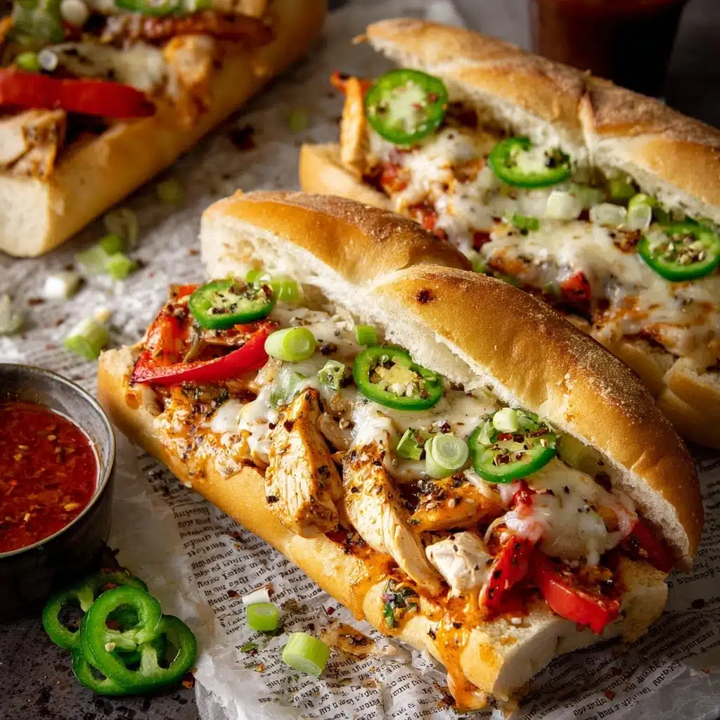 Buffalo Chicken Stuffed Garlic Bread Recipe - Recipe Image