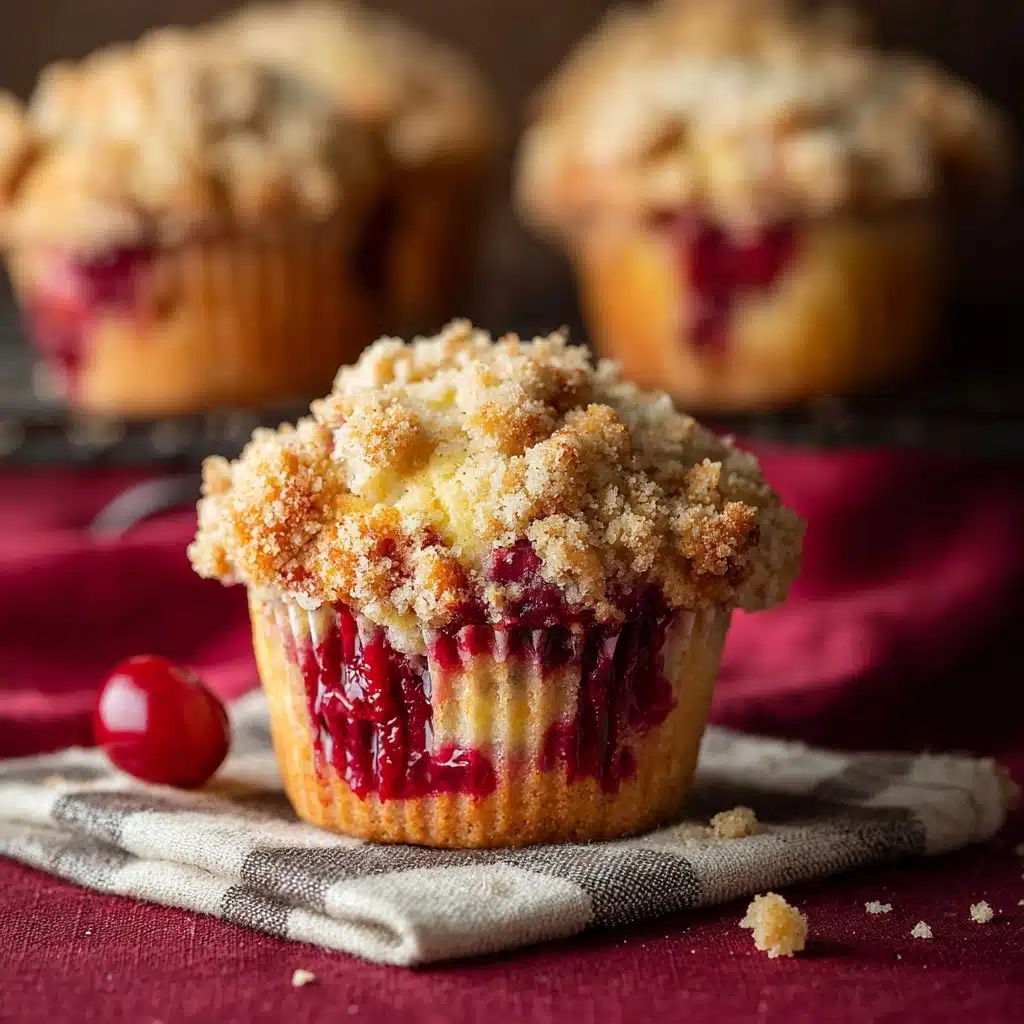 Leftover Cranberry Sauce Coffee Cake Muffins Recipe