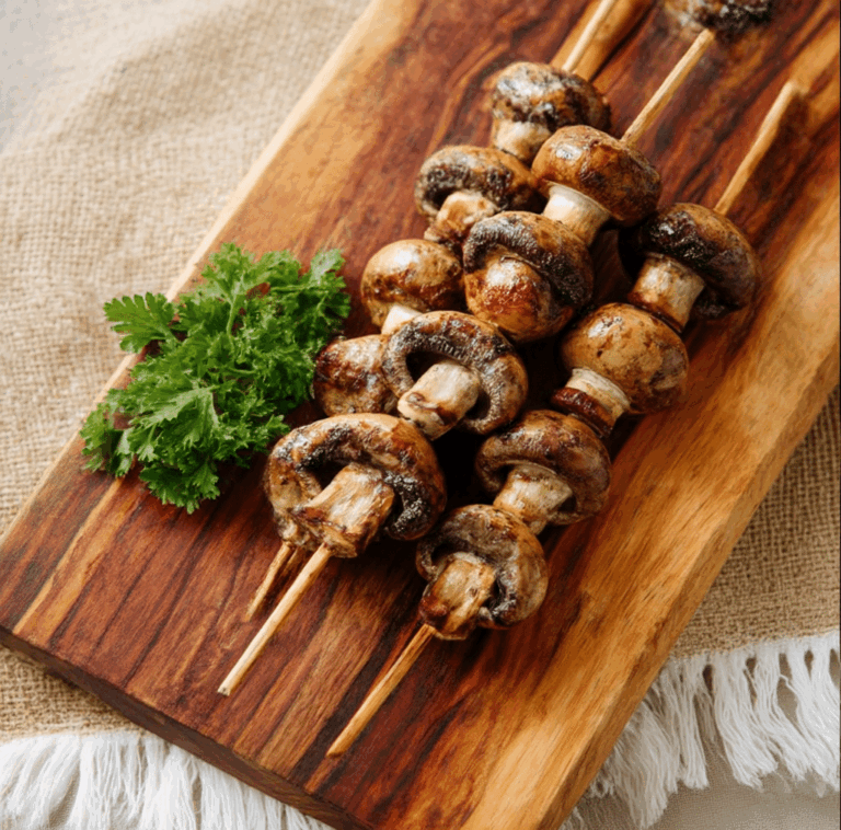 Grilled Mushroom Skewers Recipe