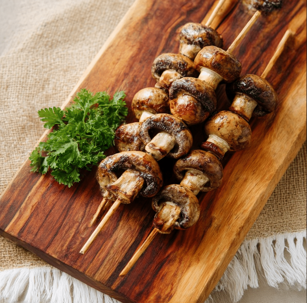 Grilled Mushroom Skewers Recipe