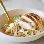 Roasted Garlic Cottage Cheese Alfredo Sauce with Chicken Recipe