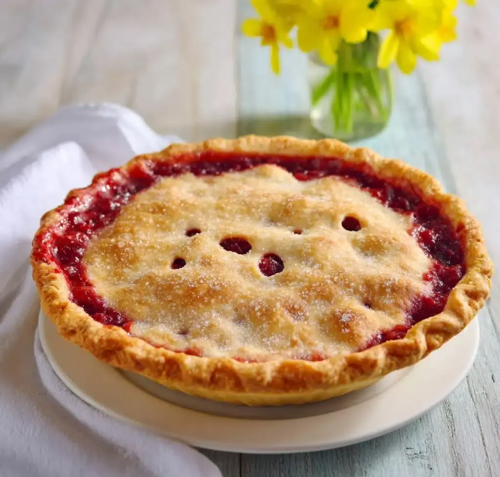 Recipe for Rhubarb Strawberry Pie Recipe