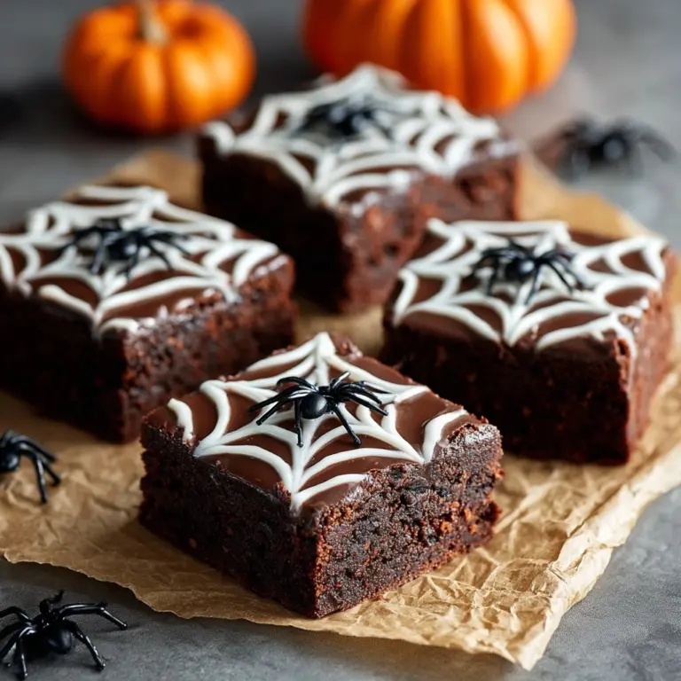 Spooky Spiderweb Brownies Recipe