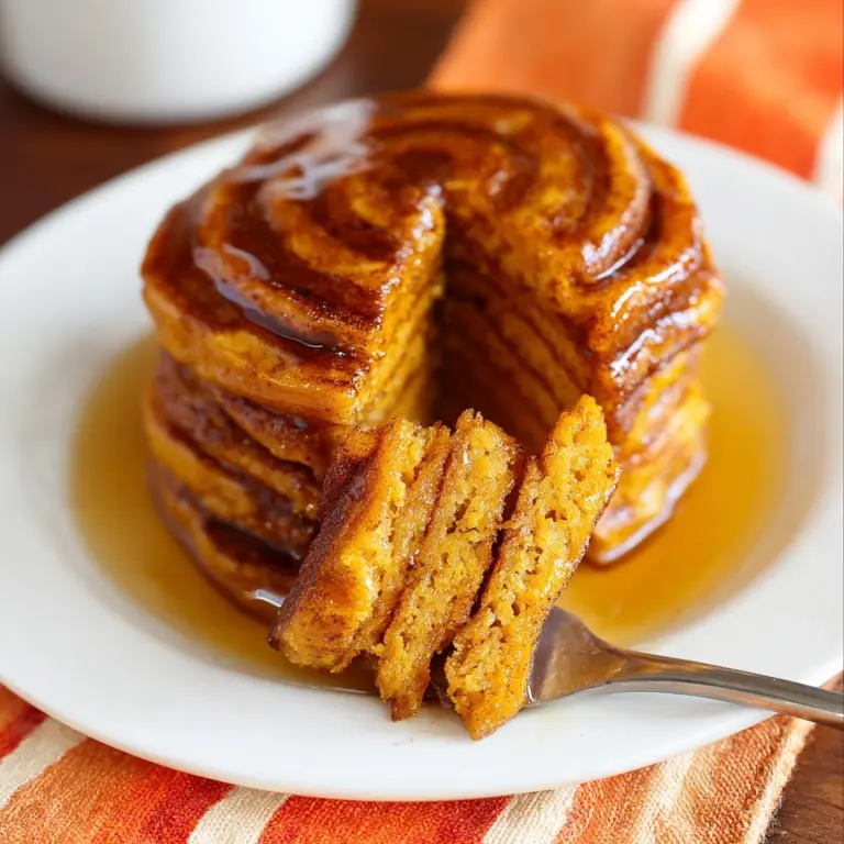 Pumpkin Cinnamon Swirl Pancakes Recipe