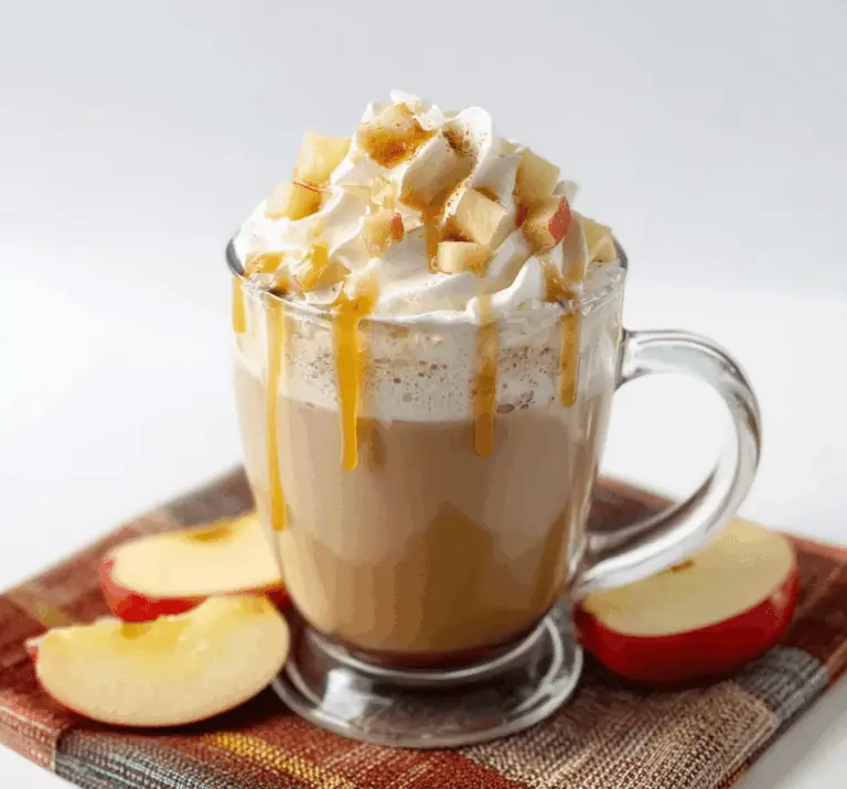Apple Cider Latte with Caramel Sauce Recipe