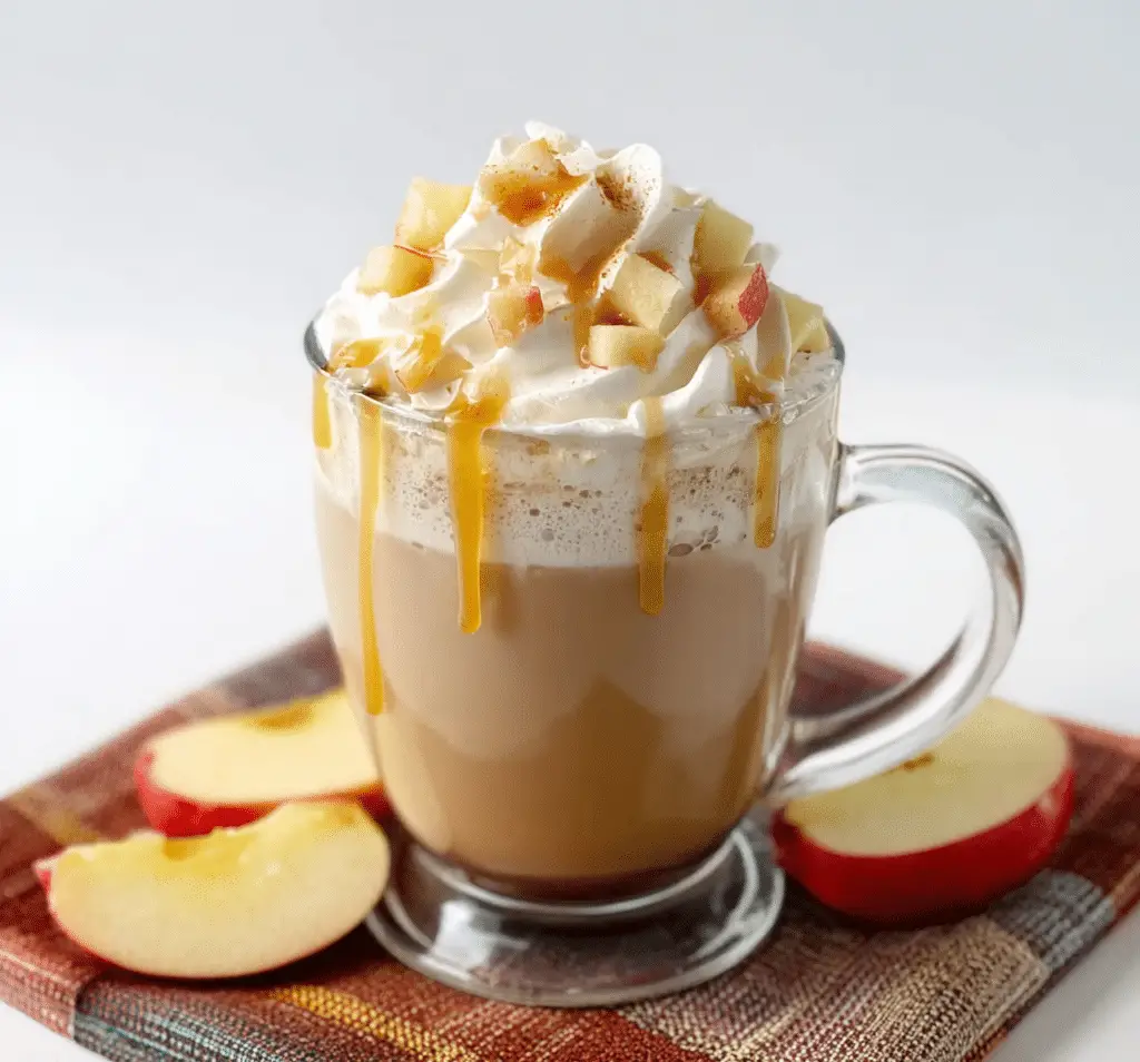 Apple Cider Latte with Caramel Sauce Recipe