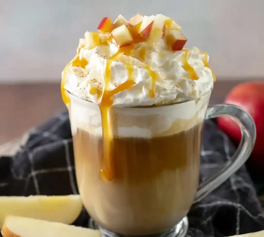 Apple Cider Latte with Caramel Sauce Recipe
