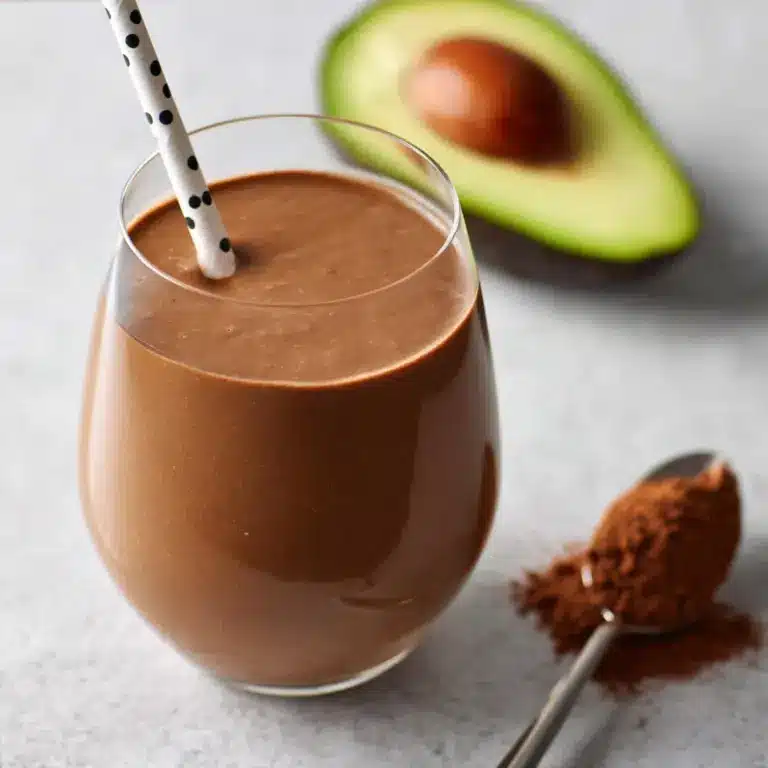 Healthy Chocolate Avocado Smoothie Recipe