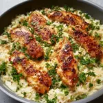 Chicken Scampi with Garlic Parmesan Rice Recipe